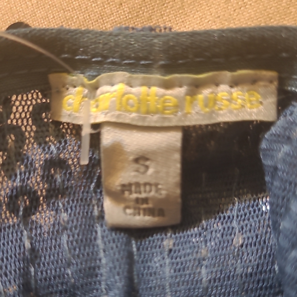 Charlotte Russe Sparkling Blue Sequin Camisole - Picture 2 of 7
